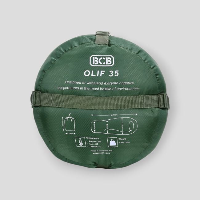 Sac de Couchage été (-35° à -7°) CT120O - Vert Olive - BCB International