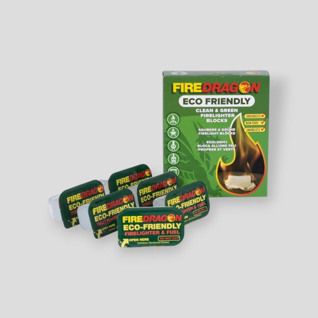 Set mit 6 ökologischen Feueranzündern Fire Dragon CN368 - BCB International