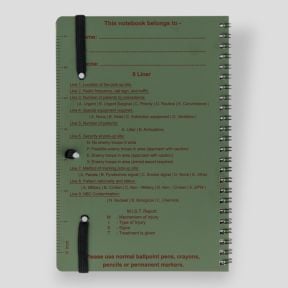 Carnet de notes waterproof (format A5) CD457 - Vert Olive - BCB International