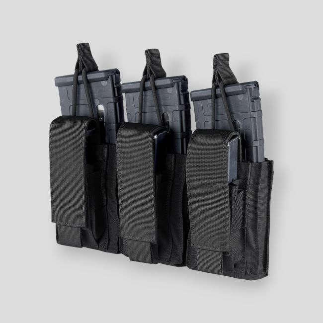 Potrójny ładownik kangur do M4/pistoletów Gen II - Czarny - Condor Outdoor
