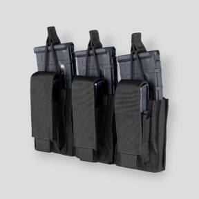 Porte-chargeur triple kangourou pour M4/pistolets Gen II - Noir - Condor Outdoor
