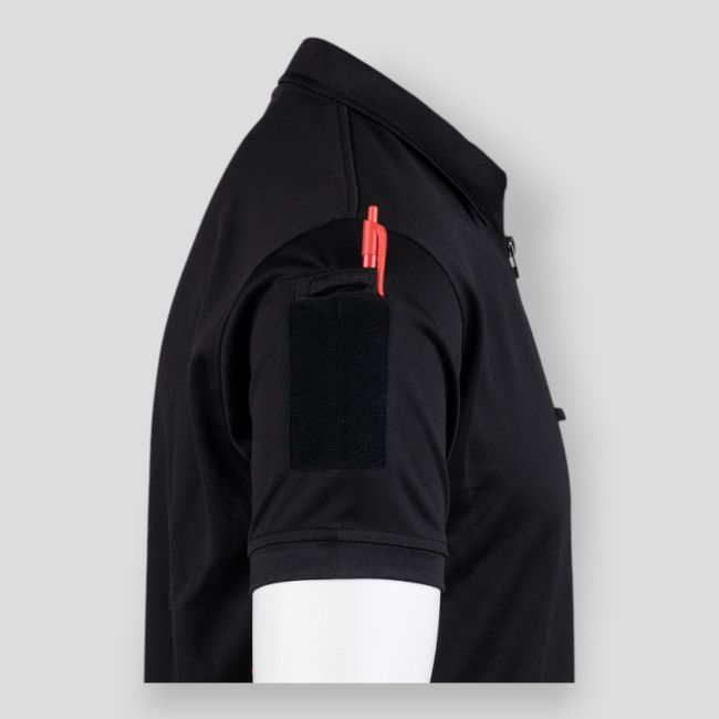Polo tactique Quick Dry avec fermeture éclair - Noir - 101 Inc