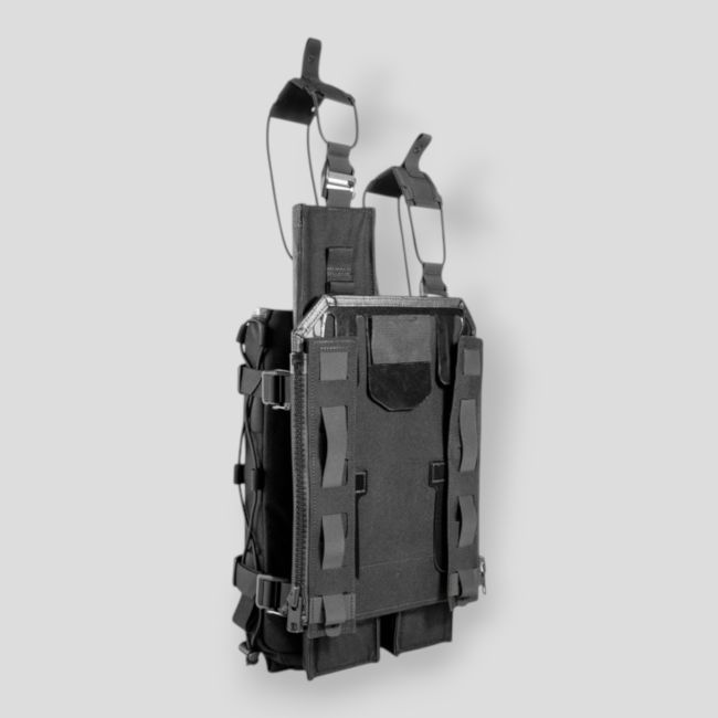 Gear-Tasche für Plattenträger mit Reißverschluss - Schwarz - Tasmanian Tiger
