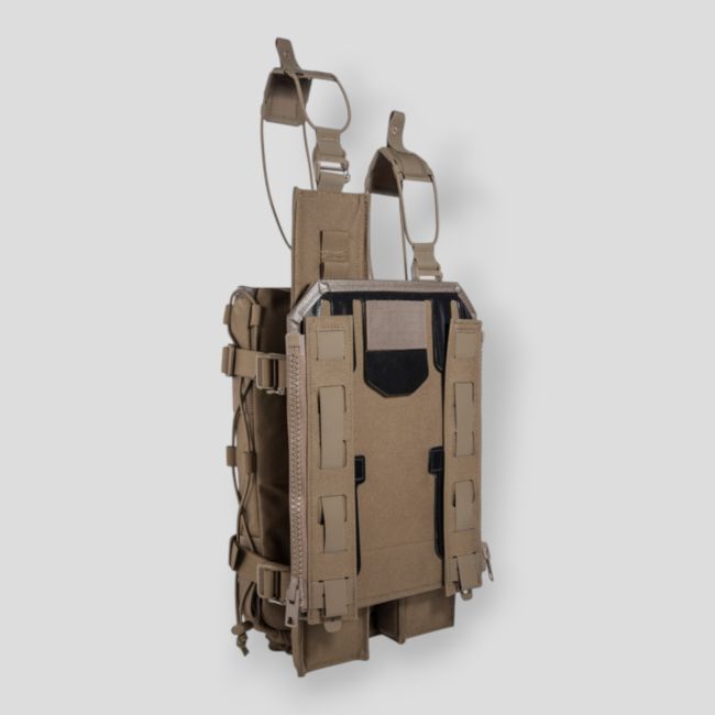 Tasca Gear per gilet portapiastre con zip - Coyote - Tasmanian Tiger
