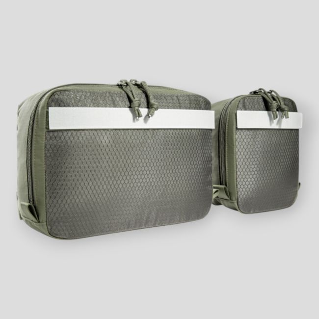 Lot de 2 poches multi-usages avec velcro - Vert Olive - Tasmanian Tiger