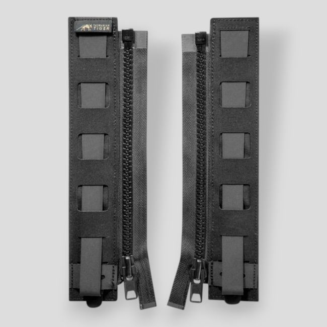 Set van 2 modulaire ritsen voor plaatdrager vest - Zwart - Tasmanian Tiger