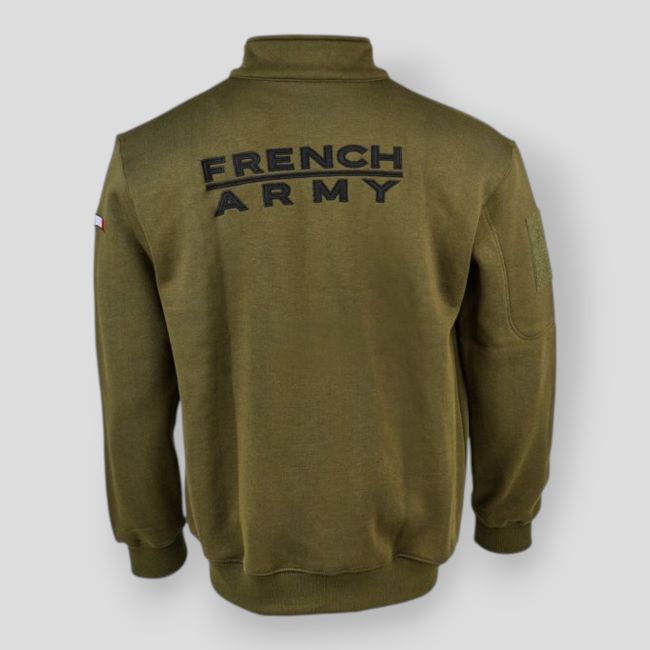 French Army sweatshirt vest - Kaki - Ares