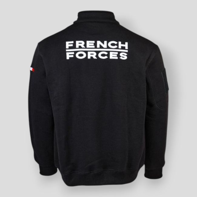 Veste sweat French Forces - Noir - Ares