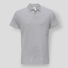 Polo en malla piqué - Heather Grey - B&C