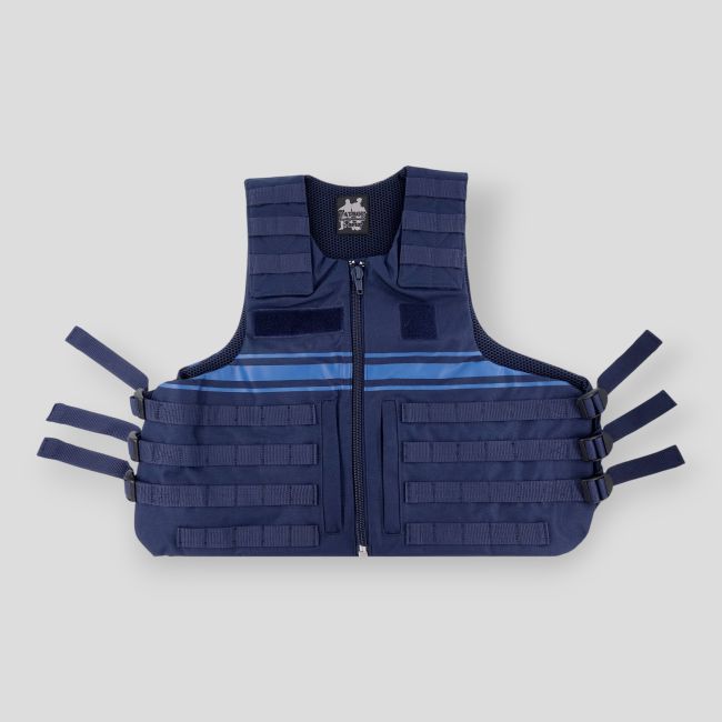 Housse de gilet pare-balles Raid avec passants Molle Police Municipale - Bleu Marine - Patrol Equipement