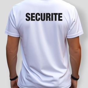 Bedrucktes T-Shirt Sicherheit - Weiß - Patrol Equipement