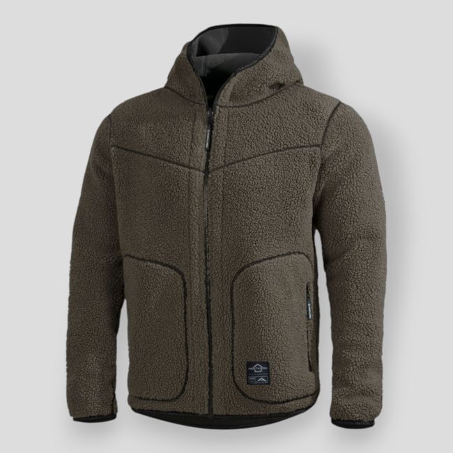 Giacca sherpa reversibile Ianos - RAL7013/Nero - Pentagon
