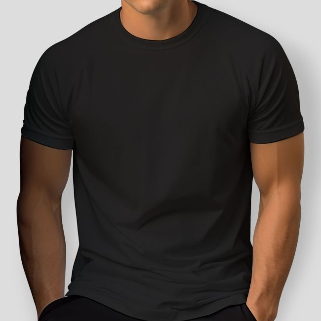 T-shirt à manches courtes Félin (coupe raglan) en mesh - Noir - Patrol Equipement
