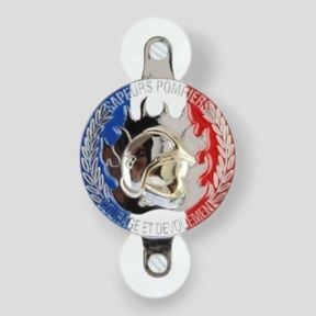 Plaque pour voiture Sapeurs Pompiers - Rond - Patrol Equipement