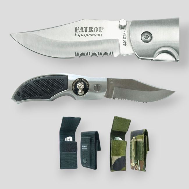 COUTEAU RANGERS BADGE GENDARMERIE ETUI CAM - Patrol Equipement