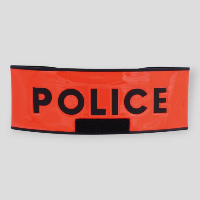 Brassard Police avec emplacement RIO - Orange - Patrol Equipement