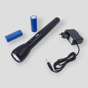 Lampe torche rechargeable 24,5x4,5x3,2cm - Noir - Patrol Equipement