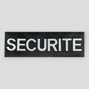 FLAP NOIR BRODE SECURITE DOS AUTO-AGRIPPANT 13x4 cm - Patrol Equipement