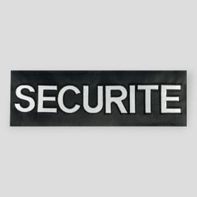 FLAP NOIR BRODE SECURITE DOS AUTO-AGRIPPANT 13x4 cm - Patrol Equipement