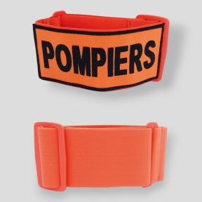 Brassard brodé Pompiers - Orange - Patrol Equipement