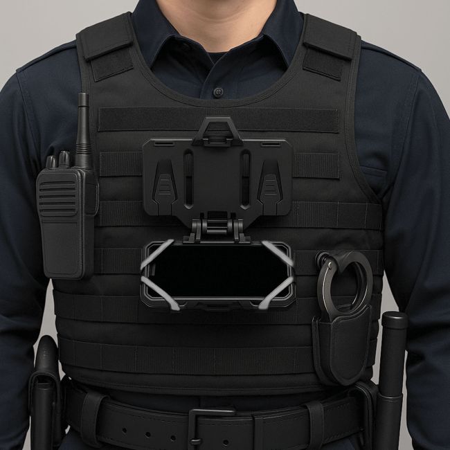 Support de téléphone Alpha pour gilet tactique Molle - Noir - Patrol Equipement