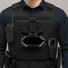 Support de téléphone Alpha pour gilet tactique Molle - Noir - Patrol Equipement