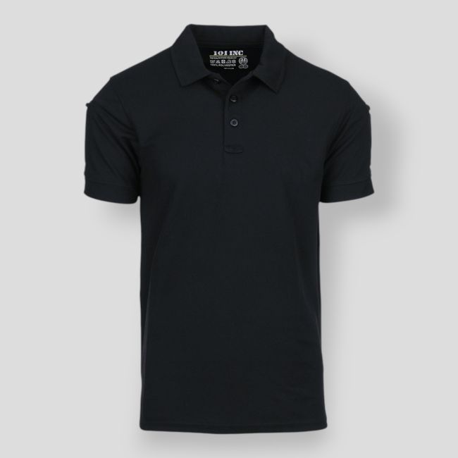 Polo tático respirável - Preto - 101 Inc