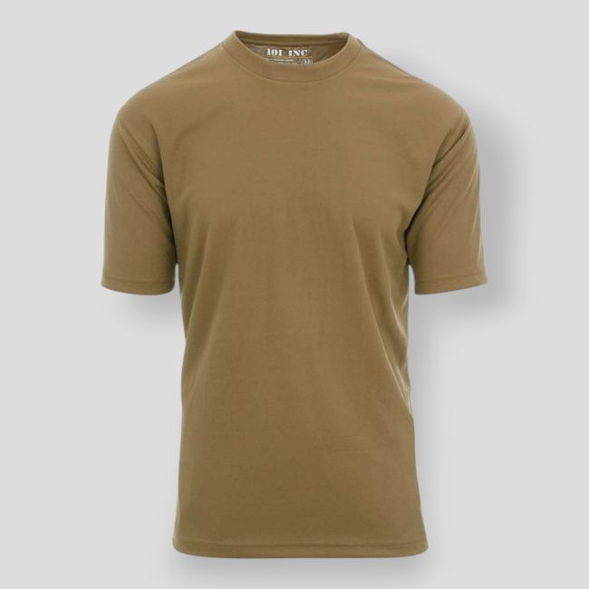 T-shirt tactique respirant - Coyote - 101 Inc