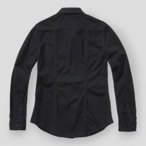 Chemise femme vintage manches longues noir - Brandit