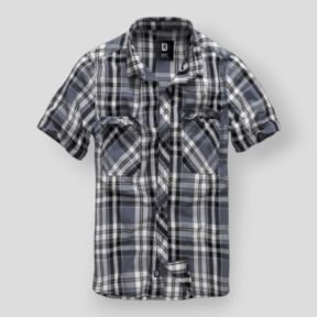 Chemise manches courtes noir/anthracite - Brandit