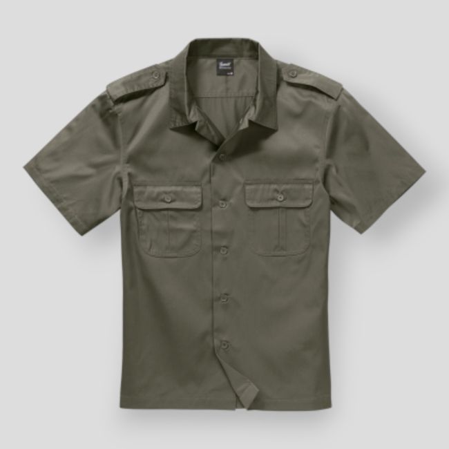 Chemise US manches courtes olive - Brandit