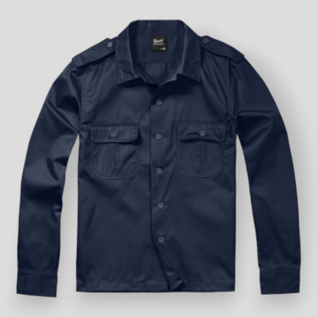 US overhemd lange mouwen marineblauw - Brandit