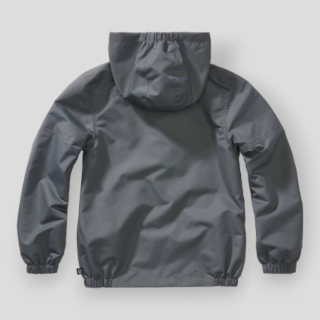 Coupe vent d'été enfant zip anthracite - Brandit