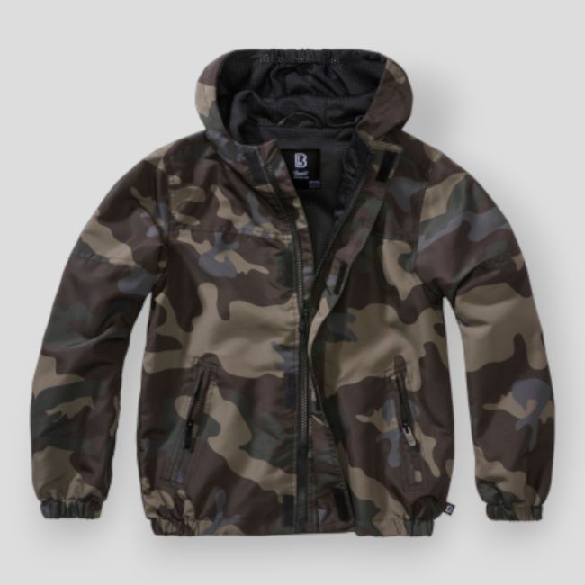 Coupe vent d'été enfant zip darkcamo - Brandit
