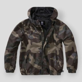 Dziecięca letnia kurtka wiatrówka z zamkiem darkcamo - Brandit