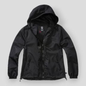 Coupe vent d'été femme zip noir - Brandit