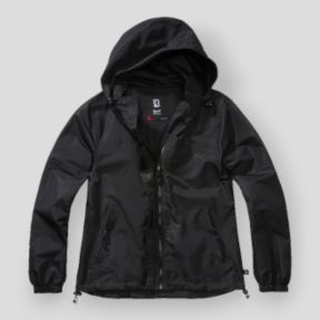 Coupe vent d'été femme zip noir - Brandit