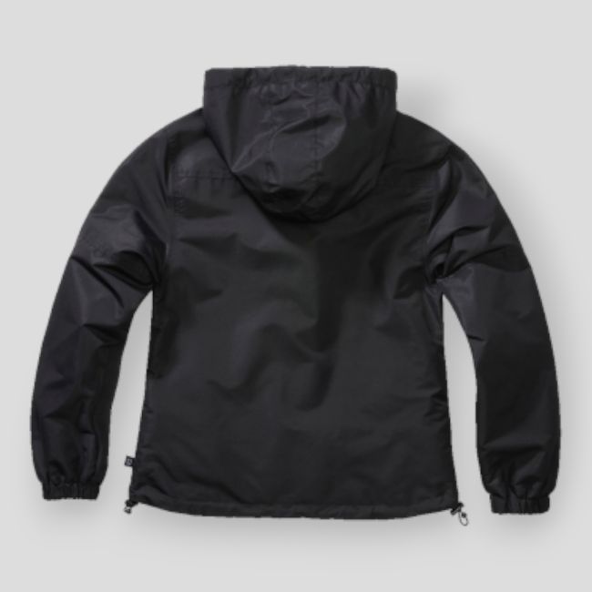 Dames zomer windbreaker met rits zwart - Brandit