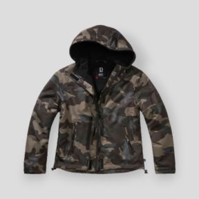 Damska kurtka wiatrówka z zamkiem darkcamo - Brandit