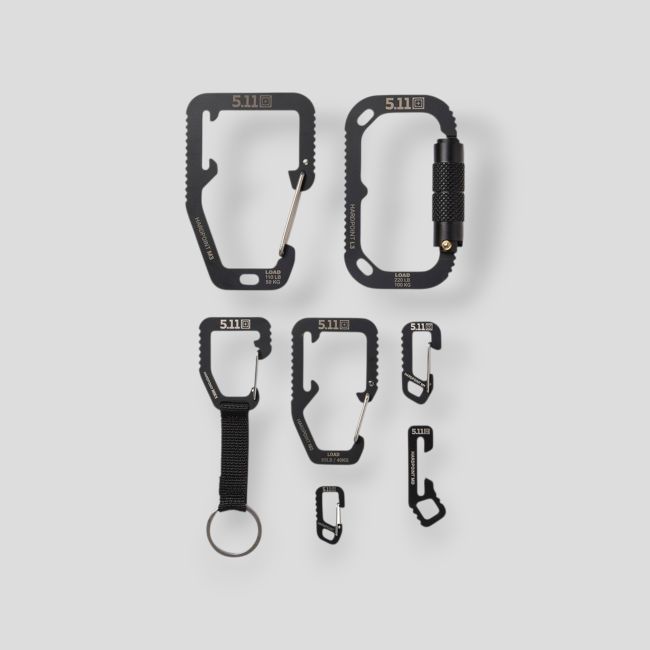 Set van 6 karabijnhaken Hardpoint - Zwart - 5.11 Tactical