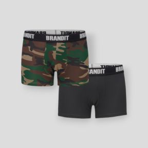 2er-Set Boxershorts woodland/schwarz - Brandit