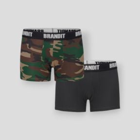 2er-Set Boxershorts woodland/schwarz - Brandit