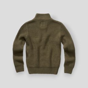 Kinder-Pullover mit Reißverschluss oliv - Brandit