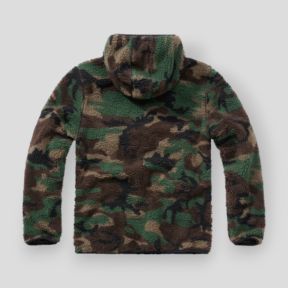 Fleece hoodie met rits woodland - Brandit