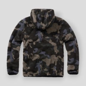 Fleece hoodie met rits darkcamo - Brandit