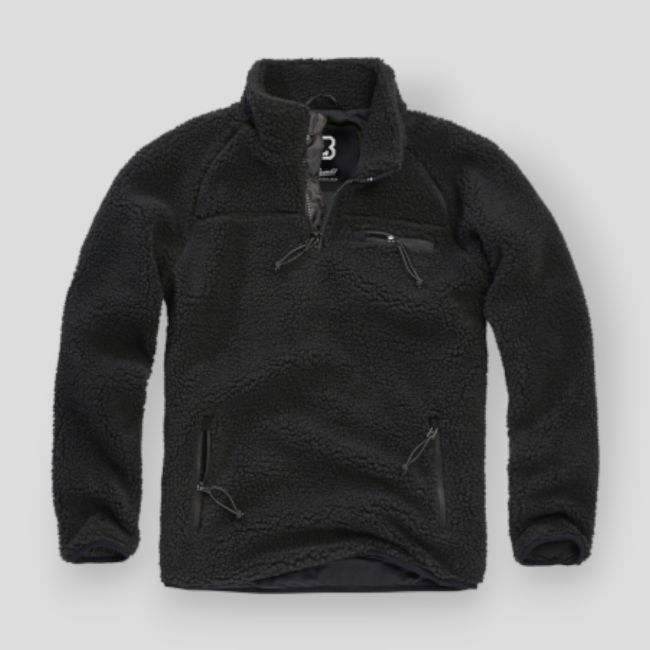 Sweat zip polaire noir - Brandit