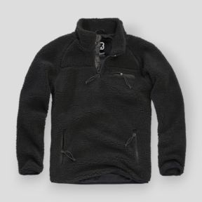 Sweat zip polaire noir - Brandit