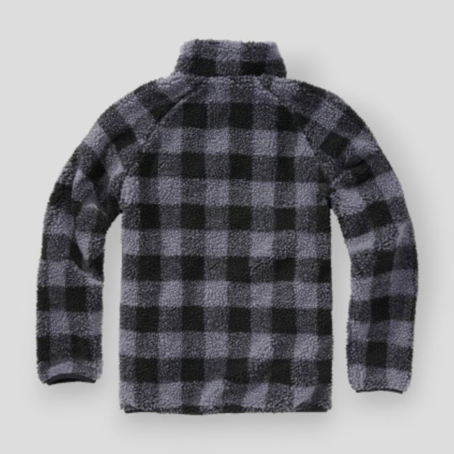 Bluza polarowa na zamek czarno-szara - Brandit