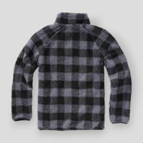 Sweat zip polaire noir/gris - Brandit