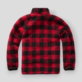 Sweat zip polaire rouge/noir - Brandit